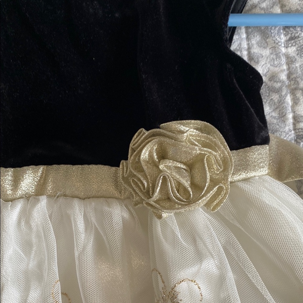 Jona Michelle Formal Black and White Dress with Elegant Tulle - Picture 4 of 9